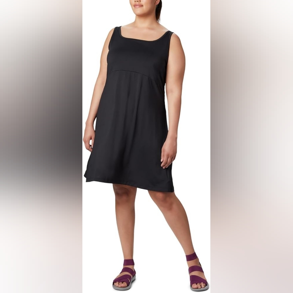 Columbia PFG Womens Dress L Black Freezer III Outdoors Hiking Camping Fishing